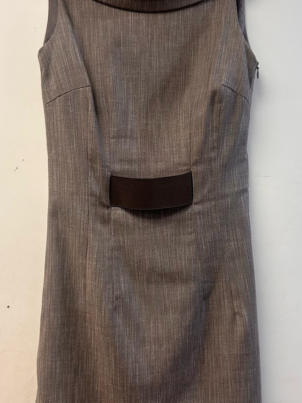 NAF NAF Brown Cowl Neck Sheath Dress Size 34